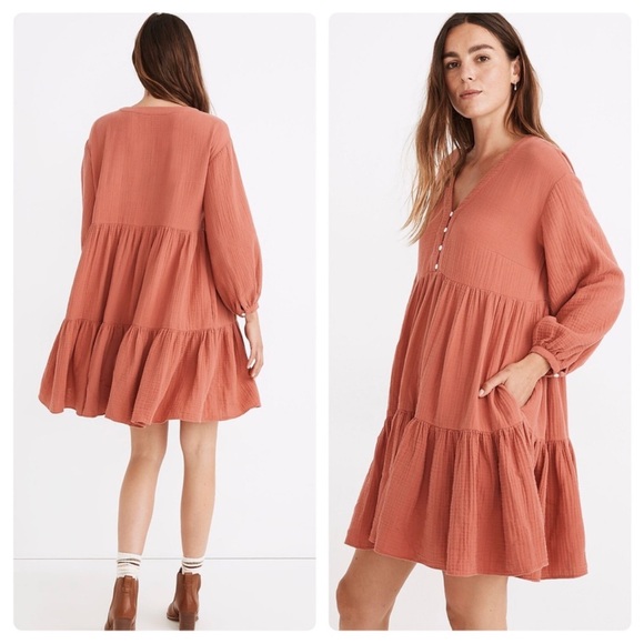 NWT Madewell Lightspun Colette Mini Dress - Picture 1 of 4